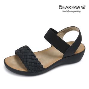 [베어파우] HILTON III 블랙 쿠션 여성샌들 K2783001RB-W