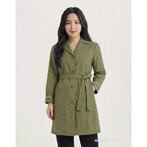 [크로커다일레이디]소매 자수 벨티드 트렌치 코트_CLCMCT101