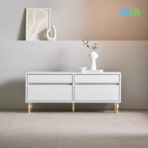 사사가구 델리 1150 서랍형 템바보드 낮은 거실장