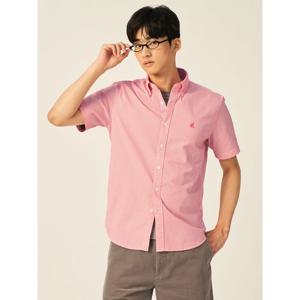 [빈폴멘] 시어서커 깅엄 반소매 셔츠 레드 (BC5465C496)