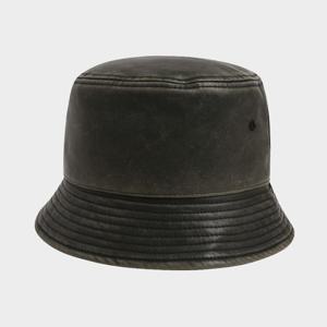 [버커루]남녀공용 유니 워싱 페이크 레더 버킷햇 B255AP420P