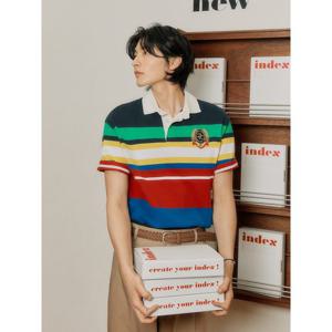 [빈폴멘] 헤리티지 럭비 칼라넥 티셔츠 - 레드 (BC5442C946)