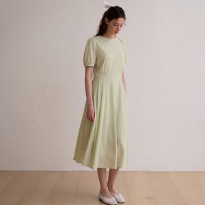 Volume round tuck flare dress - Mint [BE25HSOP002]