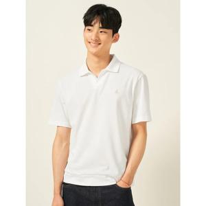 [빈폴멘] 오픈 칼라넥 반소매 티셔츠  화이트 (BC5542C211)