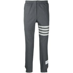 26 SS 톰브라운 미디엄 그레이 플레인 위브 수트 스냅 프런트 트랙 팬츠 MTT012A06146 TP432344962