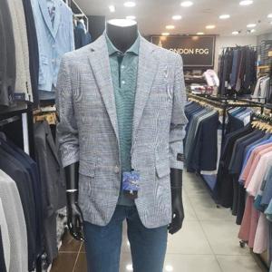 .런던포그 HL01 린넨혼방체크자켓5 LPSJA736