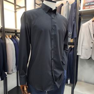 [트레몰로]남성 여름긴팔 블랙셔츠 TGRTL5S33128106