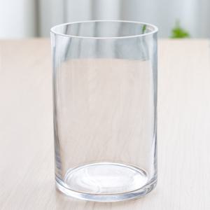 유리 글라스 원형 화분 화병 10x15cm 꽃병 인테리어 장식 소품 투명 원예 용품