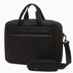 [닥스] 블랙 로고장식 나일론 서류가방 DBBA5F664BK