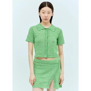 26 SS 아크네 여성 크롭 가디건  acn0256012grn