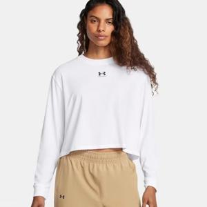 [언더아머]UA 라이벌 박시 크롭티 긴팔 1389282-100