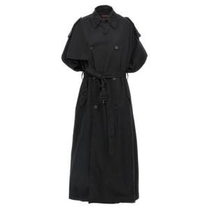 발렌시아가 트렌치 코트 838802TSP131000 Black