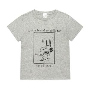 리던 068-02WCGT339 클래식 스누피 올이어 여성 반팔티