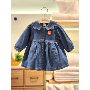 압소바 HK(예쁜아기원피스)레니 데님원피스(25FW가을신상품) (A2525130)