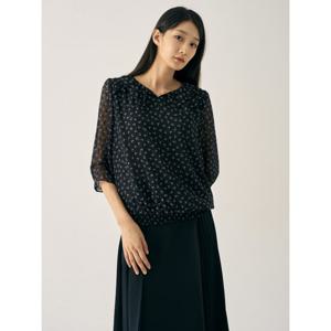 [지센][지센] 플라워 스모킹 블라우스 LFWSN804_NA
