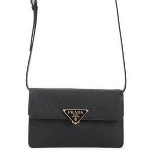 26 SS 프라다 블랙 트라이앵글 로고 미니 레더 숄더백 1BD386VOTONZV