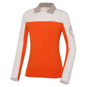 [와이드앵글] WWU23K14 O4 CO 컬러 블록 폴로 스웨터