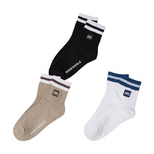 [와이드앵글] 여성 CO 컬러 블록 미들 삭스_WWU25S02