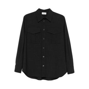 파로쉬 셔츠 D381088LUWOOL 086 Dark Brown