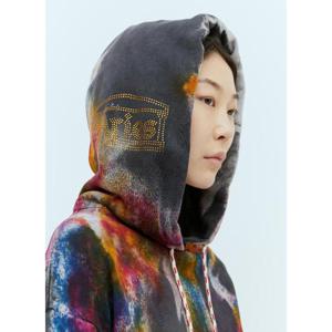 26 SS 에리스 여성 컬러스프레이 후드 스웨트셔츠 ari0254003blk