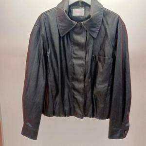 Latium HC06 숏짧은 라이더 레더 부드러운 점퍼형 훅집업 벌룬 가죽쟈켓 T2553jp07