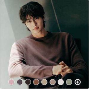 [지오다노]남성 가을 간절기 레귤러핏 더블니트 라운드 니트 스웨터 055910