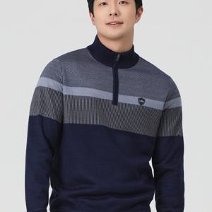 [피에이티]PAT  남성 겨울 융본딩컬러블록반집업스웨터 1K73433