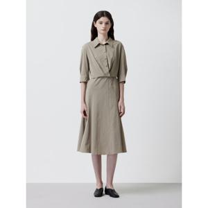 [쥬크]칼라넥  A라인 원피스(Z253MSE101)