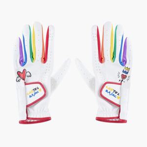 [까스텔바작]여성 시그니처 컬러 포인트 양손 장갑 BGCWGL701WH_