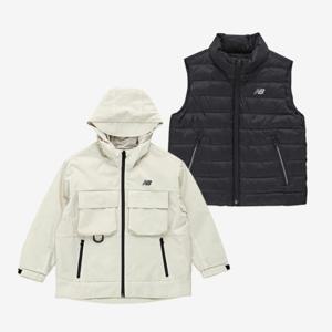 뉴발란스키즈바람막이 HQK NK9QF1107U-39 ESSENTIAL_바람막이+신슐베스트 2in1 세트