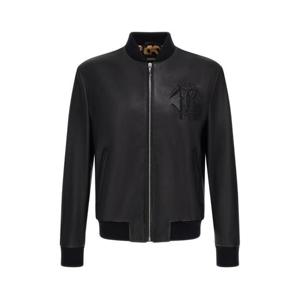 26 SS 로베르토 카발리 엠보스드 레더 재킷 TRP860PN002 TP443624189