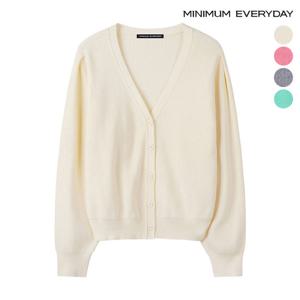 [미니멈][미니멈 에브리데이]하찌 퍼프 브이넥 니트 가디건 (EB4CK021D)