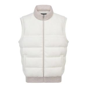 [파리게이츠]511E4SV301 남성 구스다운 집업 니트 베스트 (사은양말증정)