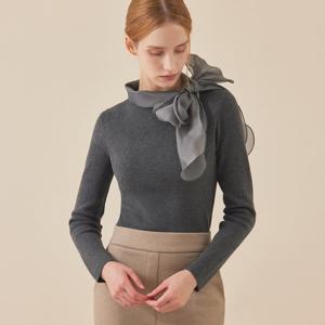 [매긴]실키 리본넥 니트_PBMF5W1KT2091