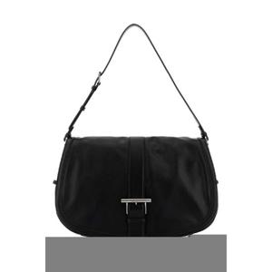 25SS 알렉산더 맥퀸 블랙 레더 maxi Satchel 숄더 백 8251391MAAD1000 TP565483757