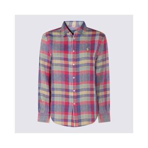 25SS 폴로 랄프 로렌 Calssic 핏 linen plaid 셔츠 211970733001 TP565390859