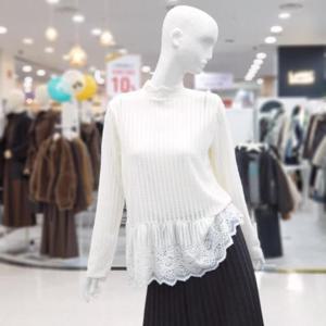 abfz sh06 반폴라 레이스 롱 니트 SLBHA1W45B