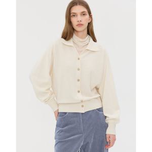 질스튜어트 뉴욕 여성 25FW 아이보리 단색 울캐시미어혼방 가디건 JSSW5D200IV