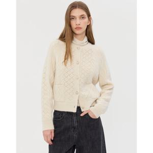 질스튜어트 뉴욕 여성 25FW 시즌오프크림 포켓 울혼방 가디건 JSSW5D230CR