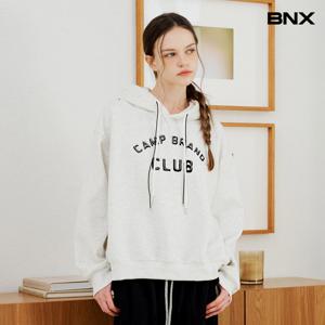 [비엔엑스]레터링 후드 프린팅 융털 맨투맨 티셔츠 (BX4TS018L0)