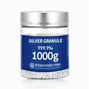 [한국금다이아몬드] 실버 그래뉼 1000g 999.9 포나인 은투자 은바 은테크 은시세