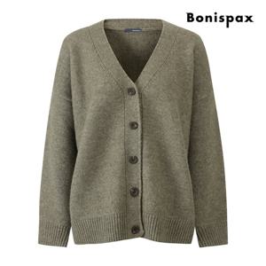 [보니스팍스(여성의류)]데일리 V넥 니트 울 가디건 XPCKG006M0