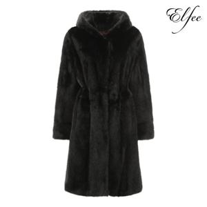 [진도] Elfee 풀스킨 휘메일 블랙 밍크 롱코트 (E9W3EC17)