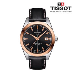 [티쏘]Gentleman 젠틀맨 파워매틱 80 실리시움 18K 골드 T927.407.46.051.00