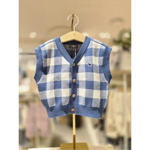 블루독베이비 10 26SS봄신상 (NY) 체크루즈핏니트베스트 (4611922002)