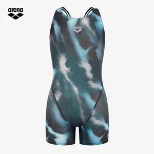 아레나 여아동 잉카 A6SG1CH01 BLK (주머니백 증정) 선수 크로스백 3부 반신 실내수영복