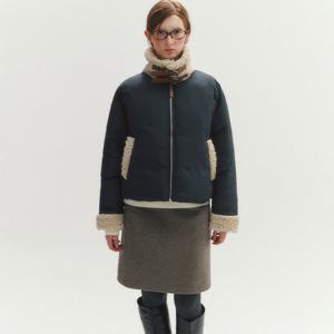 [마리끌레르][정가209,000]퍼카라 레더 비죠 패딩 (MAFDPD09NDN)