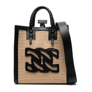 카사데이 베이지 위빙 로고 패치 토트백 3W380V0000 BEAURMTCL