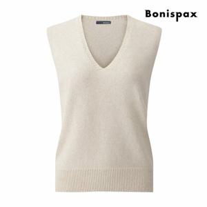 [보니스팍스] V넥 울 폭스퍼 블렌딩 니트 베스트 (XQ1VT001M0)