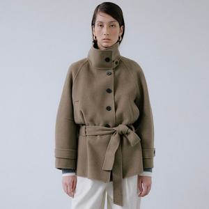 [쥬크]캐시미어 블렌드 하이넥 코트 Z254MSG554